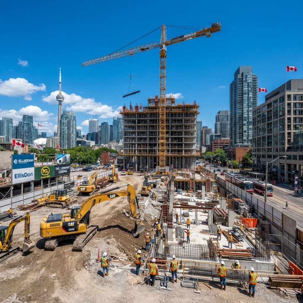 Construction site in Canada